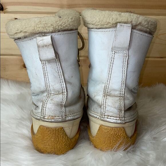 Sorel Chugalug White Cream Winter Boots Vintage - Picture 7 of 12
